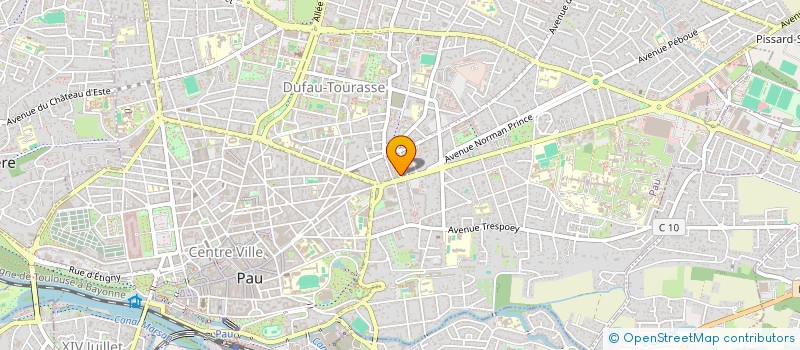 localisation de l'entreprise SCI DU SIX à PAU