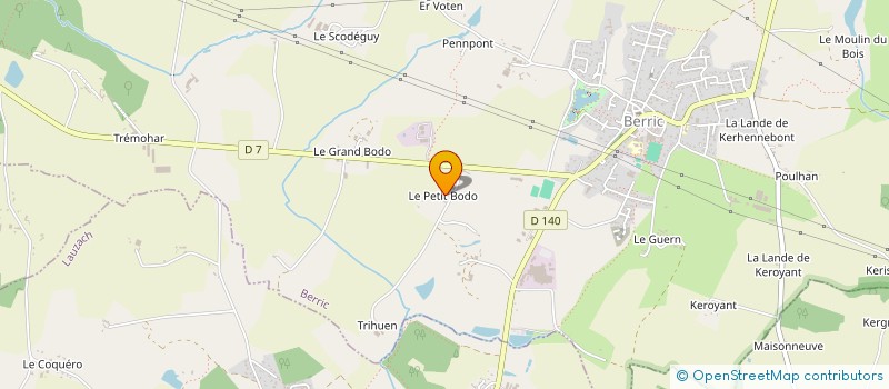 localisation de l'entreprise SCI DU SKEUL  BERRIC