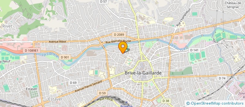 localisation de l'entreprise SCI DU SOL DEL PECH II  BRIVE-LA-GAILLARDE