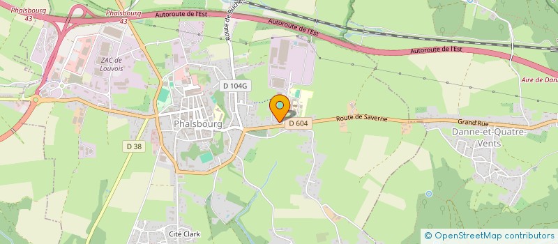 localisation de l'entreprise SCI DU SOLDAT  PHALSBOURG