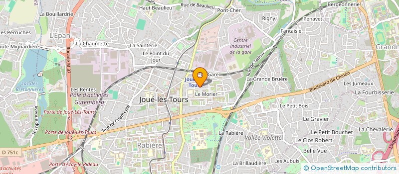 localisation de l'entreprise SCI DU SOLEIL à JOUE-LES-TOURS