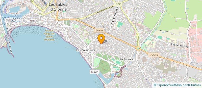 localisation de l'entreprise SCI DU SOLEIL à LES SABLES D'OLONNE