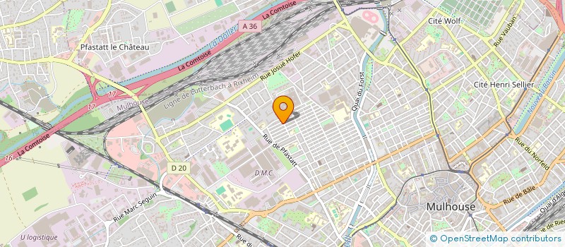 localisation de l'entreprise SCI DU SOLEIL  MULHOUSE