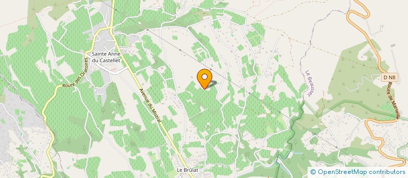 localisation de l'entreprise SCI DU SOLEIL  LE CASTELLET