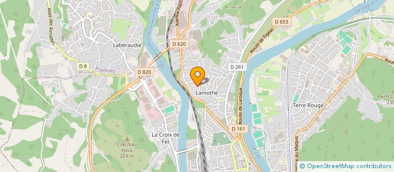 localisation de l'entreprise SCI DU SOLEIL  CAHORS