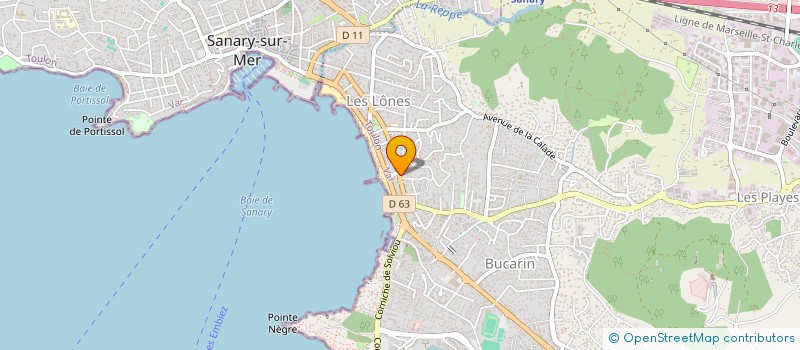 localisation de l'entreprise SCI DU SOLEIL à SIX-FOURS-LES-PLAGES