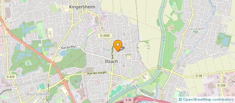 localisation de l'entreprise SCI DU SOLEIL  ILLZACH