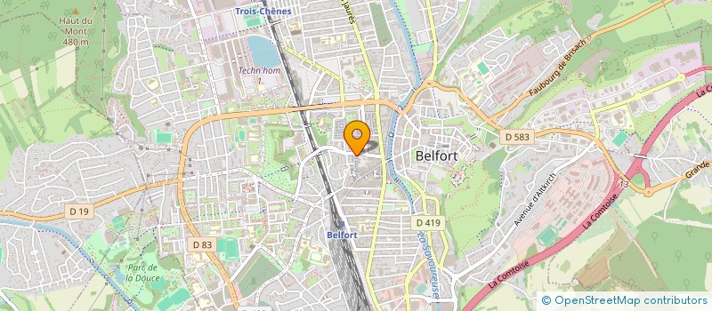 localisation de l'entreprise SCI DU SOLEIL à BELFORT