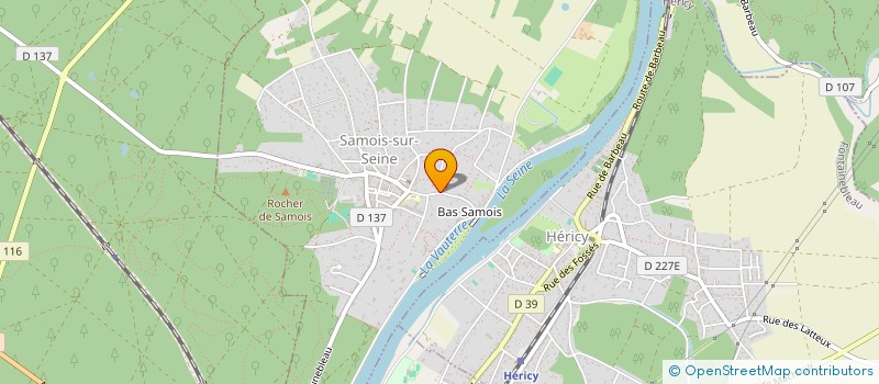 localisation de l'entreprise SCI DU SOLEIL  SAMOIS-SUR-SEINE