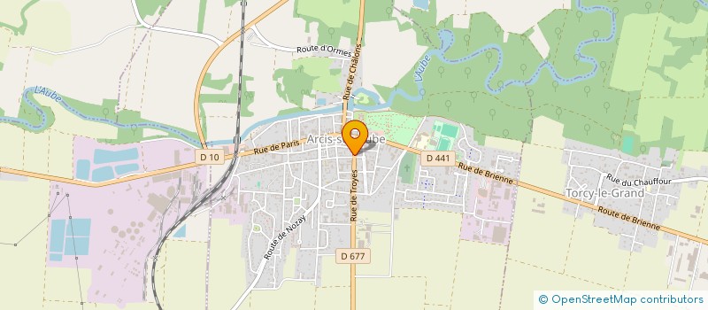 localisation de l'entreprise SCI DU SOLEIL  ARCIS-SUR-AUBE