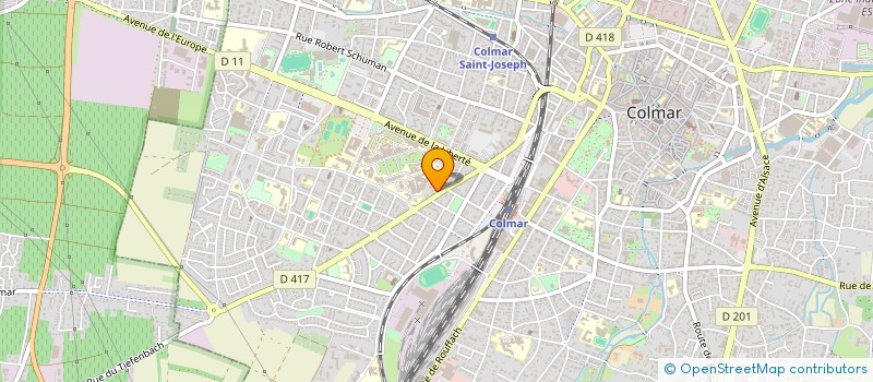 localisation de l'entreprise SCI DU SOLEIL  COLMAR