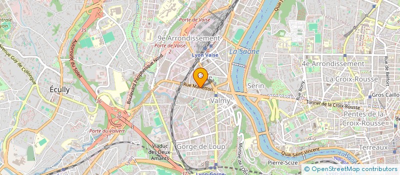 localisation de l'entreprise SCI DU SOLEIL  LYON