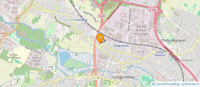 localisation de l'entreprise SCI DU SOLEIL  CHAMPLAN