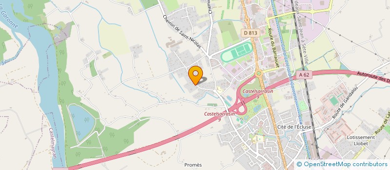 localisation de l'entreprise SCI DU SOLEIL  CASTELSARRASIN