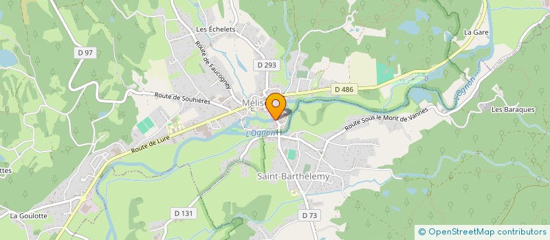 localisation de l'entreprise SCI DU SOLEIL  MELISEY