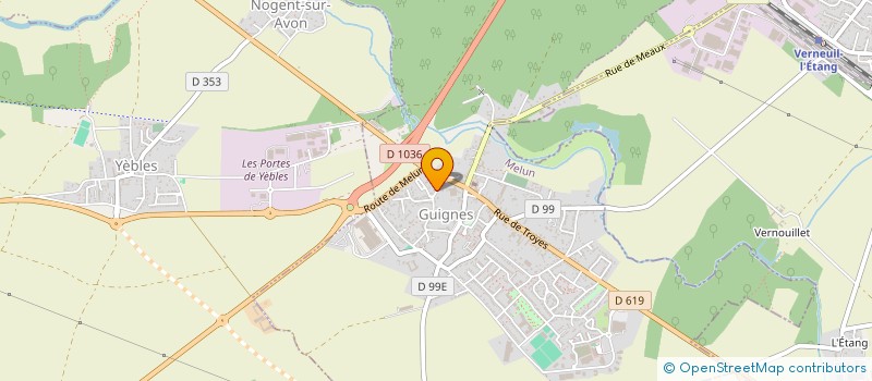 localisation de l'entreprise SCI DU SOLEIL  GUIGNES