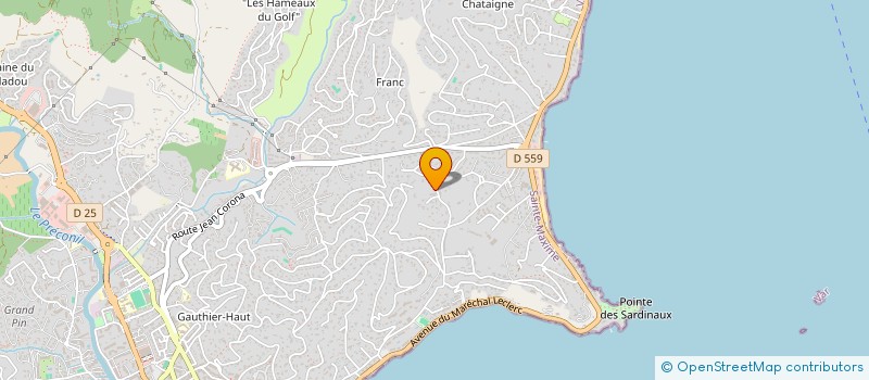 localisation de l'entreprise SCI DU SOLEIL à SAINTE MAXIME