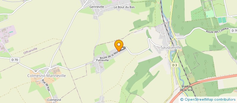 localisation de l'entreprise SCI DU SOLEIL  SAUQUEVILLE