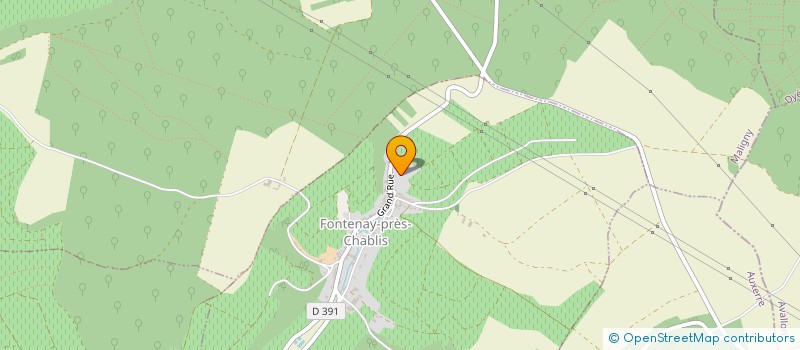 localisation de l'entreprise SCI DU SOLEIL  FONTENAY-PRES-CHABLIS