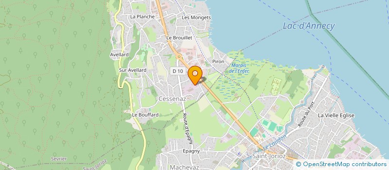 localisation de l'entreprise SCI DU SOLEIL  SEVRIER