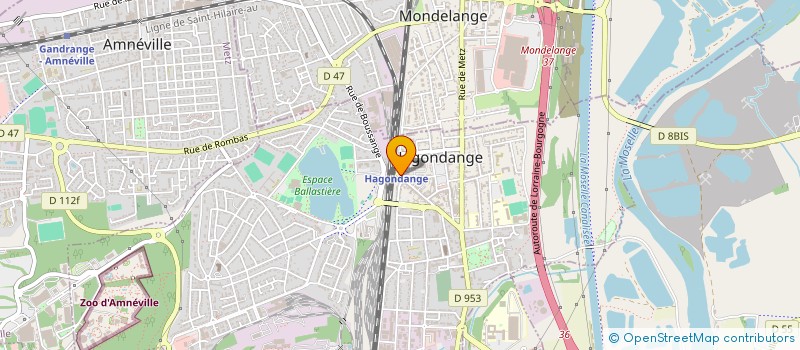localisation de l'entreprise SCI DU SOLEIL à HAGONDANGE