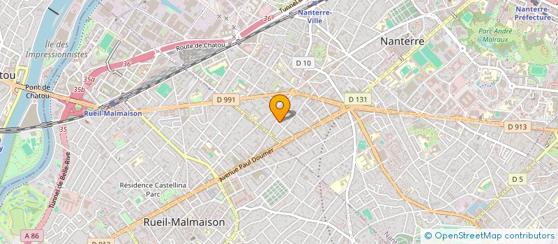 localisation de l'entreprise SCI DU SOLEIL  NANTERRE