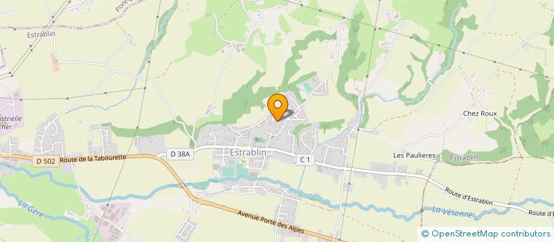 localisation de l'entreprise SCI DU SOLEIL  ESTRABLIN