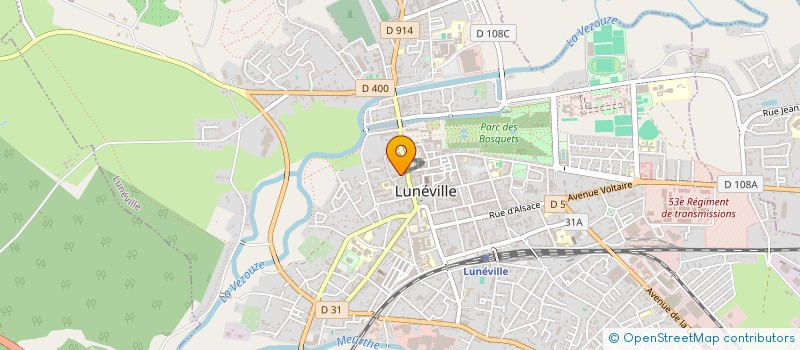 localisation de l'entreprise SCI DU SOLEIL  LUNEVILLE