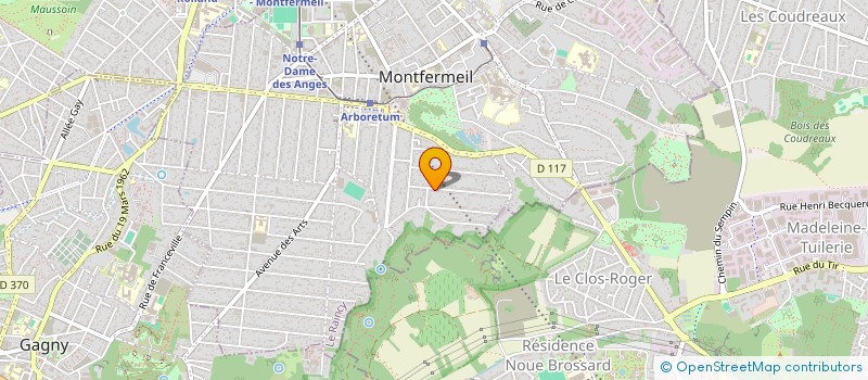 localisation de l'entreprise SCI DU SOLEIL à MONTFERMEIL
