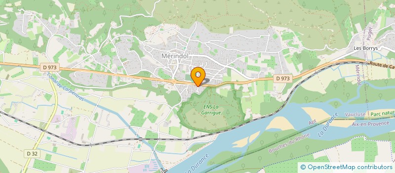 localisation de l'entreprise SCI DU SOLEIL  MERINDOL