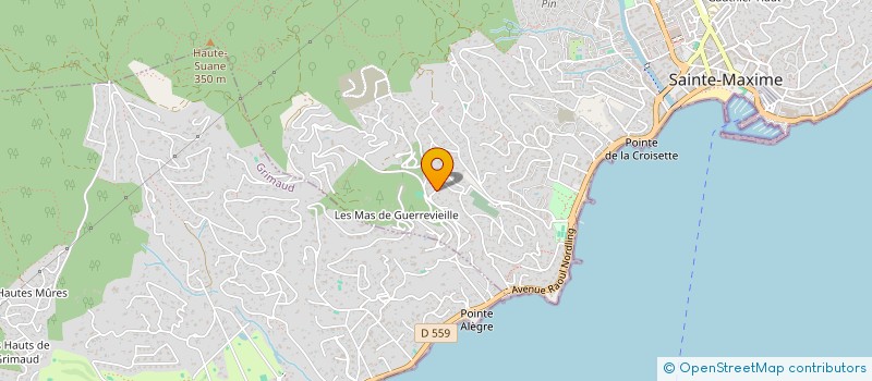 localisation de l'entreprise SCI DU SOLEIL à SAINTE-MAXIME