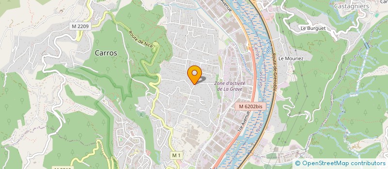 localisation de l'entreprise SCI DU SOLEIL D AZUR à CARROS
