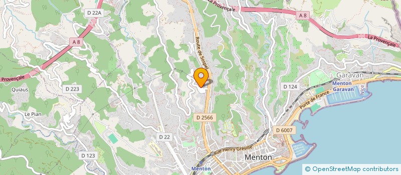 localisation de l'entreprise SCI DU SOLEIL LEVANT à MENTON