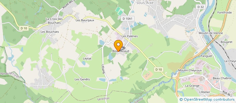 localisation de l'entreprise SCI DU SOLEIL LEVANT à SAINT-PRIEST-SOUS-AIXE
