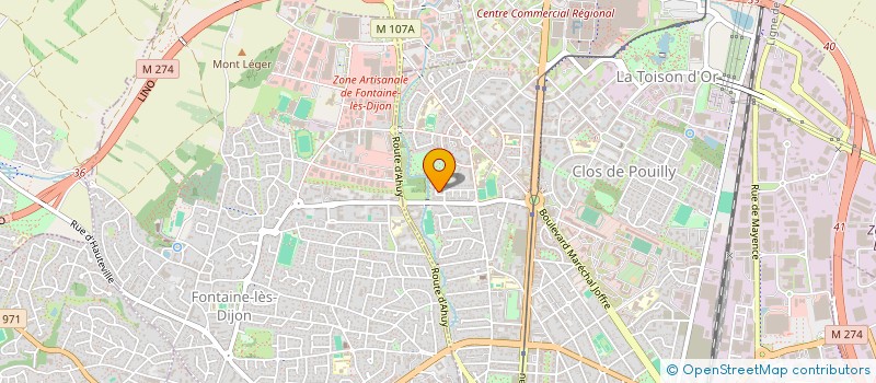 localisation de l'entreprise SCI DU SOLEIL LEVANT à DIJON