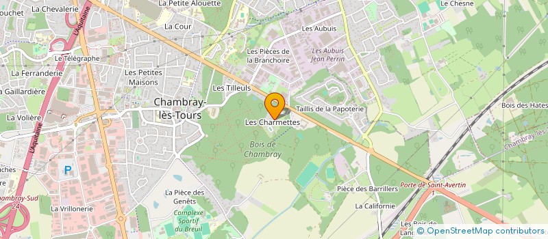 localisation de l'entreprise SCI DU SOLEIL LEVANT  CHAMBRAY LES TOURS