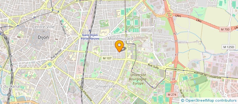localisation de l'entreprise SCI DU SOLEIL LEVANT à DIJON