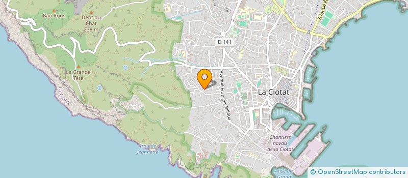 localisation de l'entreprise SCI DU SOLEIL LEVANT  LA CIOTAT