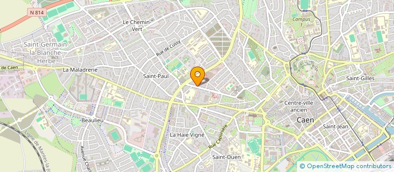localisation de l'entreprise SCI DU SOLEIL LEVANT à CAEN