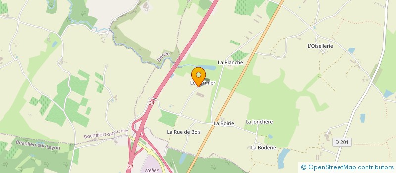 localisation de l'entreprise SCI DU SOLEIL LEVANT  MOZE-SUR-LOUET