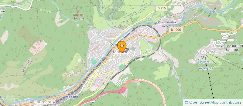 localisation de l'entreprise SCI DU SOLIET  MODANE