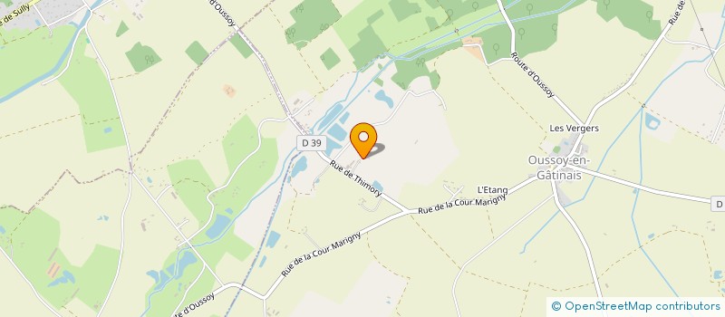 localisation de l'entreprise SCI DU SOLIN à OUSSOY-EN-GATINAIS
