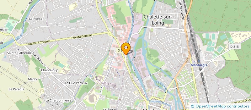 localisation de l'entreprise SCI DU SOLIN DE MONTALIBERT  CHALETTE-SUR-LOING