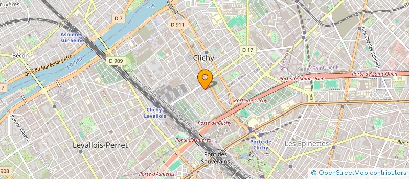 localisation de l'entreprise SCI DU SOU FETICHE à CLICHY