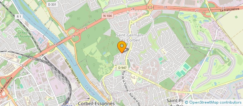 localisation de l'entreprise SCI DU SOUCHET  SAINT-GERMAIN-LES-CORBEIL