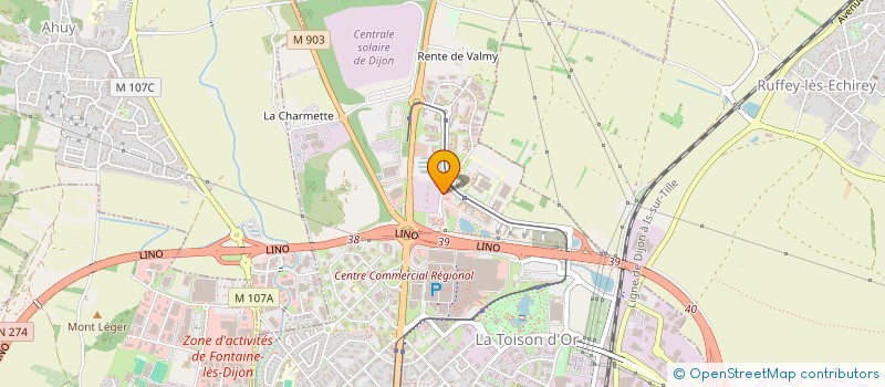 localisation de l'entreprise SCI DU SOUFFLE à DIJON
