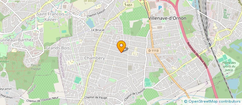 localisation de l'entreprise SCI DU SOUKO  VILLENAVE-D'ORNON