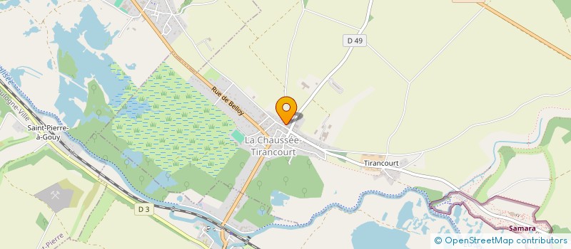 localisation de l'entreprise SCI DU SOULIER DE SATIN  LA CHAUSSEE-TIRANCOURT