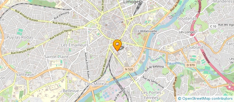 localisation de l'entreprise SCI DU SOURIRE à LIMOGES
