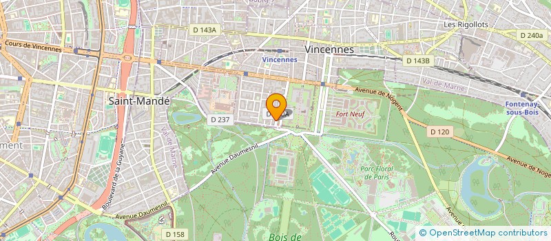 localisation de l'entreprise SCI DU SOURIRE à VINCENNES